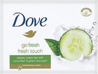 Dove - Fresh Touch Soap Bars - Cucumber amp Green Tea Scent - (12 bars)
