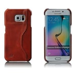 Samsung Wergeland Galaxy S6 Edge Oil Wax Äkta Läderfodral -