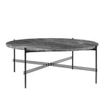 Gubi - Ts Coffee Table Ø105 x 40 cm Grey Emperador/Black - Soffbord - GamFratesi