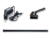 INVICTUS ONE Kit d'Accessoire pour Aspirateur à Main, 1 Brosse 2en1 + 1 Tuyau à Rallonge Flexible 63 cm + 1 Adaptateur Voiture-Vu à la Télé, Noir