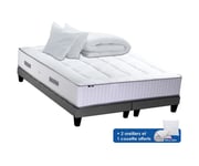 Pack matelas sommier oreiller couette 180x200