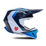 FOX V3 Fade Crosshjälm Vit-Blå