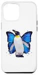 iPhone 15 Plus Penguins can fly colorful butterfly wings penguin Case