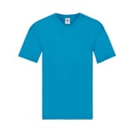 Fruit of the loom Original V-Neck T - Black / 4XL