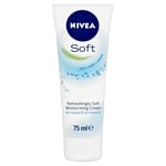 Nivea Soft Face| Body | Hands Refreshingly Moisturising Cream 75 ml / Pack Of 3