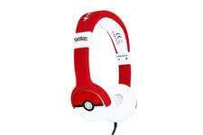 OTL Technologies Pokémon Pokéball Hovedtelefoner Ledningsført Headset Musik Sort, Rød, Hvid