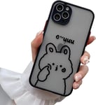 Axulimin for Iphone 13 Pro Case Cute Kawaii Bunny Rabbit Clear Frosted Phone Cas