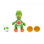 Nintendo Super Mario figur 10 cm med tilbehør - Yoshi med grønt egg