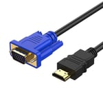 Cable Hdmi vers VGA Hdmi vers Vga 1,8 m Hd Hdtv pour h¿¿berger le cable de connexion vid¿¿o
