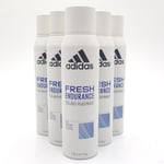 6 x Adidas 72 hrs Antiperspirant  Spray 150ml - Fresh Endurance