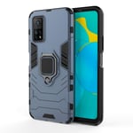 TANYO Case for Xiaomi MI 10T / MI 10T Pro, TPU/PC Shockproof Phone Cover with 360° Kickstand, Armor Bumper Protective Shell Blue