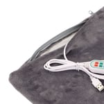 Electric Shawl Wrap Lint 3 Gears Keep USB Heated Blanket Timing(Grey ) BLW