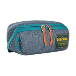 Tatonka Toiletry Bag Square Zip Pouch S (1L) - Hinged Wash Bag with 2 Zip Mesh Pockets PFC/PFAS-Free - 8 x 19 x 7 cm (Navy)