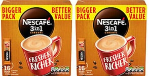 2x 16 sachets NESCAFE Original 3 in 1 CARAMEL  instant coffee (32 sachets)