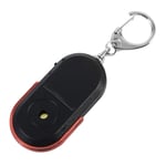 Portable Size Old People Anti-Lost Alarm Key Finder Wireless Useful Whistle Sound LED Light Locator Finder Keychain - Red