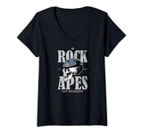 Womens The Rock Apes - RAF Regiment (distressed) V-Neck T-Shirt