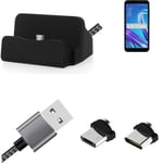 Docking Station for Asus ZenFone Live (L1) Go Edition + USB-Typ C und Micro-USB 