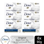 Dove Original Beauty Cream Bar with Deep Moisture for Soft & Smooth Skin90g, 6pk