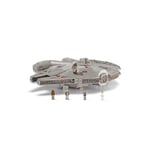 Star Wars Escadron Micro Galaxy Faucon Millenium d'assaut - Véhicule de 17,5 cm avec Micro Figurines de Han Solo, Chewbacca, Princess Leia et Obi-Wan Kenobi de 2,5 cm