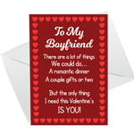 Valentines Card For Boyfriend Poem Perfect Card For Him LOVE Funny Card