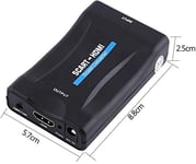 SCART to HDMI Converter, Scart to HDMI Adaptor, Support HDMI 720P/1080P Output for HDTV/Monitor/Projector/STB/VHS/Xbox/PS3/Sky/Blu-ray/DVD Player