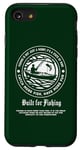 Coque pour iPhone SE (2020) / 7 / 8 T-shirt de pêche avec citation « Built for Fishing » au dos