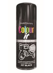 Colour It  Jet Black Spray Paint Gloss Finish Metal Plastic Wood Quick Dry 400ml