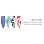 Brabantia Ironing Board Cover with 4 mm Foam and Fasteners - Size D, Extra Large, Bright Assorted Colours