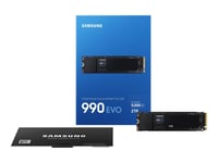 Samsung | 990 EVO | 2000 GB | SSD form factor M.2 2280 | SSD interface NVMe | Read speed 5000 MB/s | Write speed 4200 MB/s