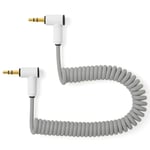 Korg Volca/PO Audio Cable Curly 20-30cm Powder Grey