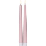 Star Trading LED-antikljus 2-pack Flamme Candy rosa 060-24