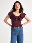 Lindex Ärmlös topp med volang