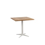 Cane-Line - Cafebordsunderrede - Drop - Sand/bordsskiva 72X72 cm - Drop, Go - Teak - Småbord & Sidobord utomhus - Beige,Träfärgad