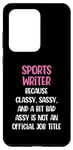 Galaxy S20 Ultra Funny Sports Book Writer, Female Sports Book Writer Case