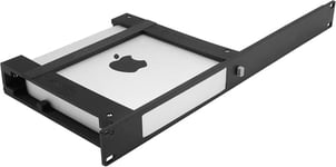 Direktronik 19" Panel 1u Svart Med Fäste För Apple Mac Mini M1