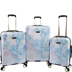 Juicy Couture Sadie 3-Piece Hardside Spinner Luggage Set, Watercolor Purple, One Size, Sadie 3-Piece Hardside Spinner Luggage Set