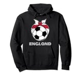England Womens Football Fans T Shirt, English Girls Football Pullover Hoodie