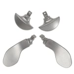 1 Set Back Paddles for PS5 Edge Controller Metallic Silver LB RB Back Buttons