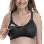 Anita BH Maternity Essential Lace Nursing Bralette Mörkgrå X-Large Dam