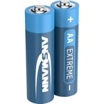 Ansmann 5021003 AA Batteries [Pack of 2] Long Lasting High Capacity Disposable AA Type 1.5V Extreme Lithium Battery