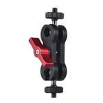 Docooler Articulating Magic Arm Monitor Mount with Double Ballheads with 1/4in Screw for Camera Field Monitor LED Video Light Audio Recorder Camera Cage
