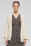 Urban Classics Tjock stickad kofta dam (beige,S)