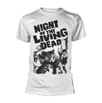 NIGHT OF THE LIVING DEAD - NIGHT OF THE LIVING DEAD (WHITE) WHITE T-Shirt X-Larg