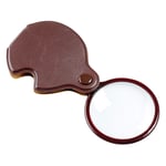 Opticron foldbart lomme-forstørrelsesglass 3,5x 45 mm (brun)