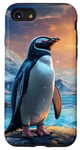 iPhone SE (2020) / 7 / 8 Anime cosmic artic penguin lake sunset, snow mountains #2 Case