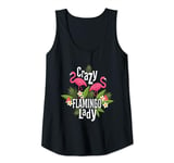 Womens Crazy Flamingo Shirt Crazy Bird Lady Flamingos Flamingo Lady Tank Top