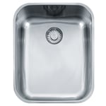 Franke Kitchen Sink Made of Stainless stell (Silk) with Single and a Half Bowl Ariane Arx 110-35 122.0154.914, Grey