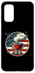 Coque pour Galaxy S20 Barbecue vintage patriotique avec drapeau américain