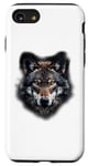 Coque pour iPhone SE (2020) / 7 / 8 Loup gris mignon loup gris sauvage