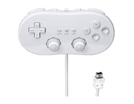 Manette Plate Classic Pro Pour Nintendo Wii, Wii U - 1,20 M  Blanc - Straße Game